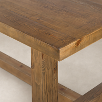Landsbury Dining Table with a smooth waxed pine surface and sturdy legs.