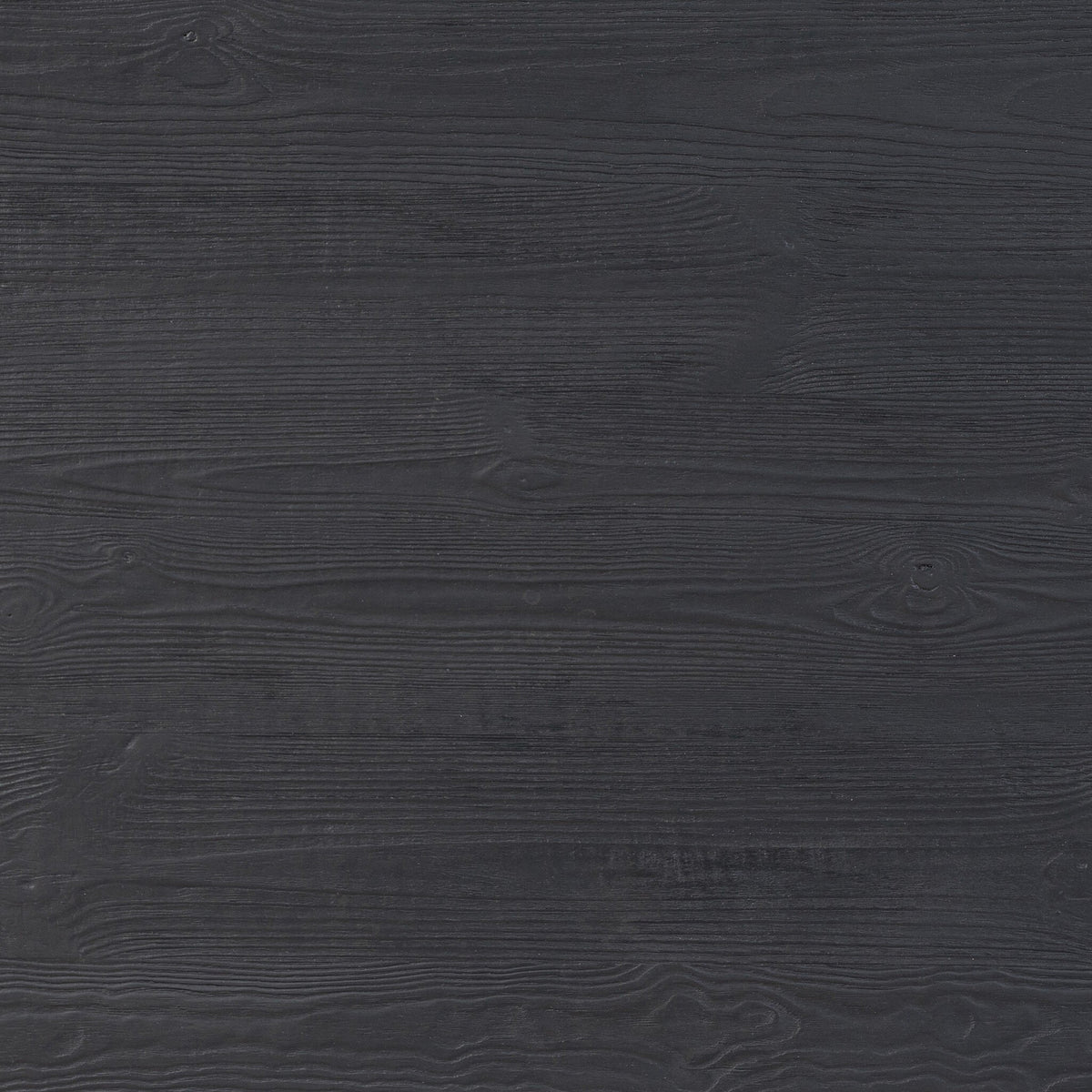 Landsbury Dining Table black pine wood texture with deep grain details.