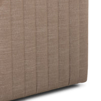 Auden Swivel Chair in Crypton Nomad Taupe with textured, ribbed fabric finish.