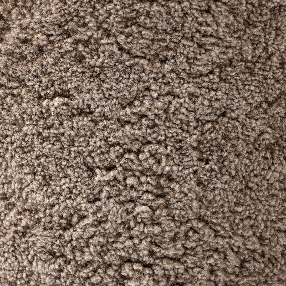 Taupe shearling texture detail of the Soliel Swivel Chair's upholstery.