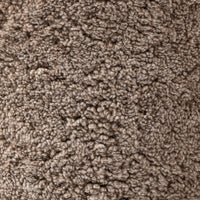 Taupe shearling texture detail of the Soliel Swivel Chair's upholstery.