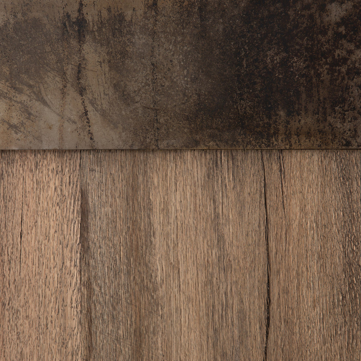 Rustic Oak surface detail of the Beckett Console Table, showcasing rich textures.