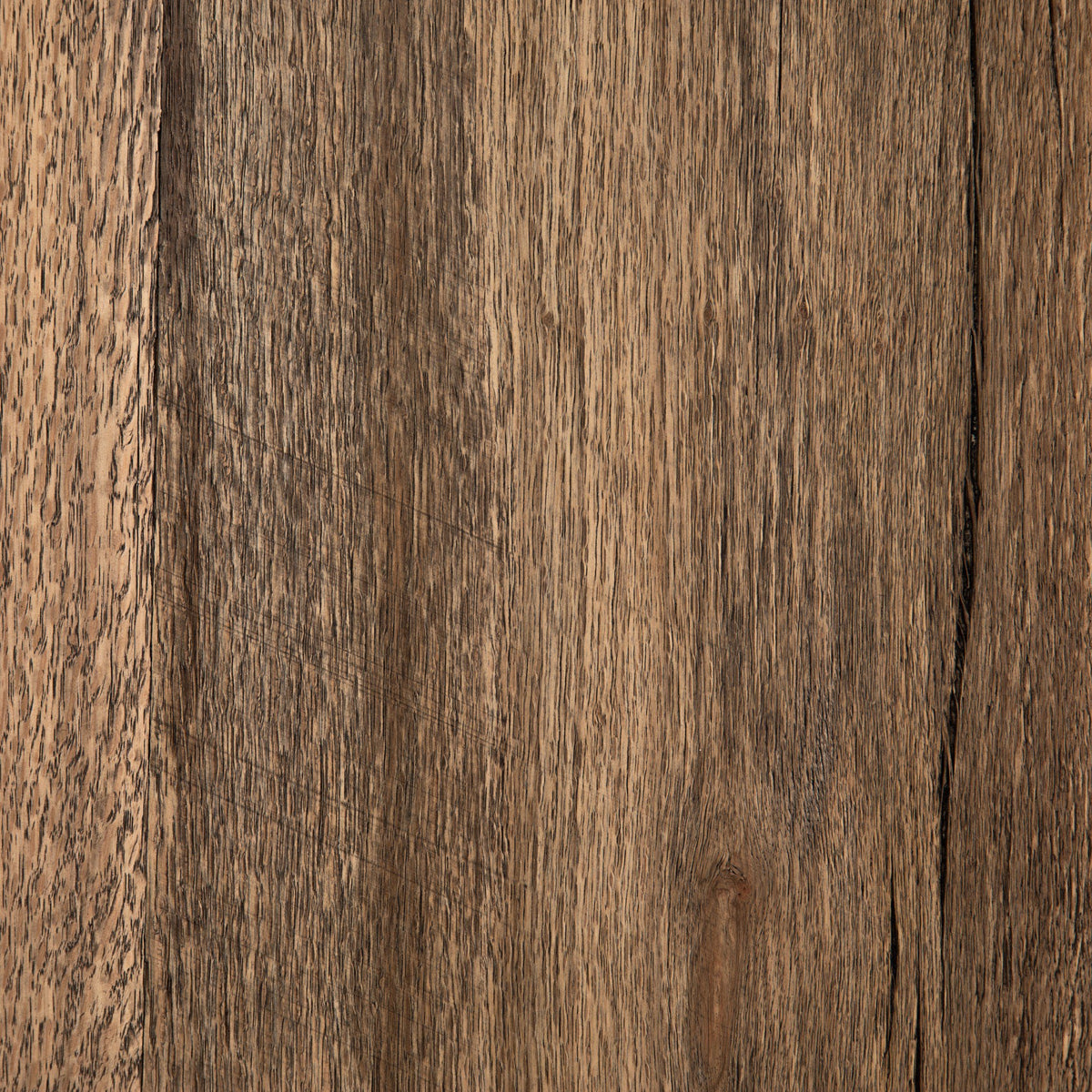Textured rustic oak finish of the Beckett Console Table showcasing natural wood grain.