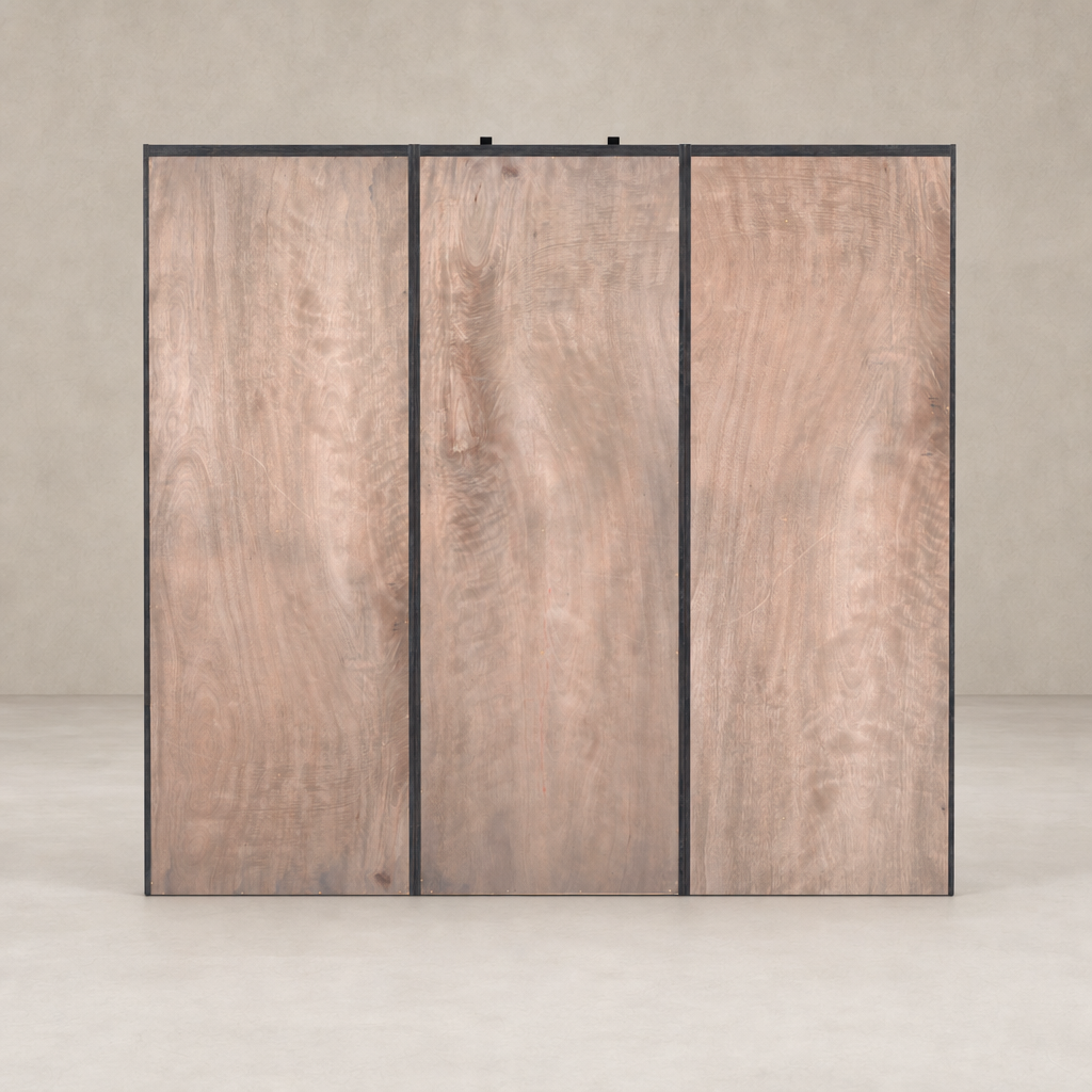 Tahoe Bookshelf in smoked pine featuring a sleek design and rich wood grain.