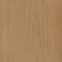 Close-up of burnished Mindi wood finish showcasing the Priya Cabinet's natural grain.