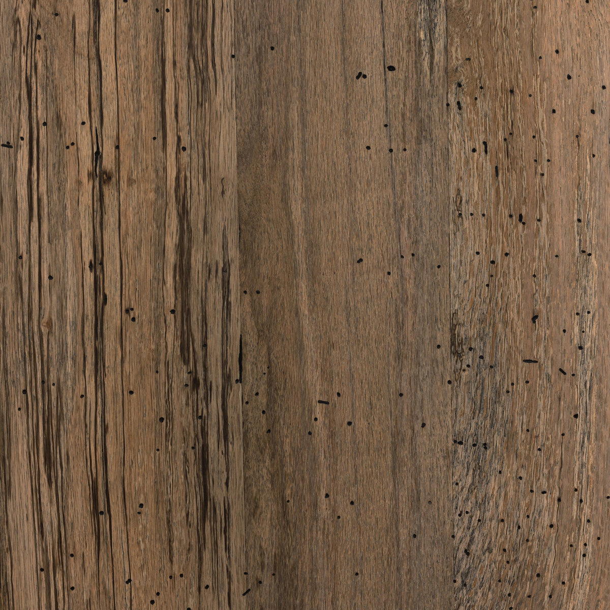 Detailed close-up of rustic wormwood oak texture for Biscay Sideboard.