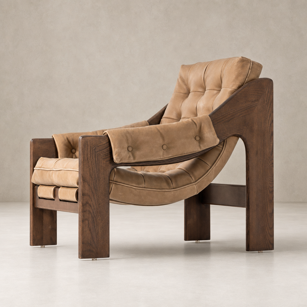 Langston Chair in Palermo Drift features a modern design with plush upholstery and sturdy wood frame.