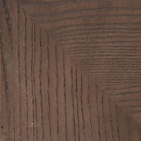 Close-up of the Heirloom Black finish on the Hudson Cocktail Ottoman.