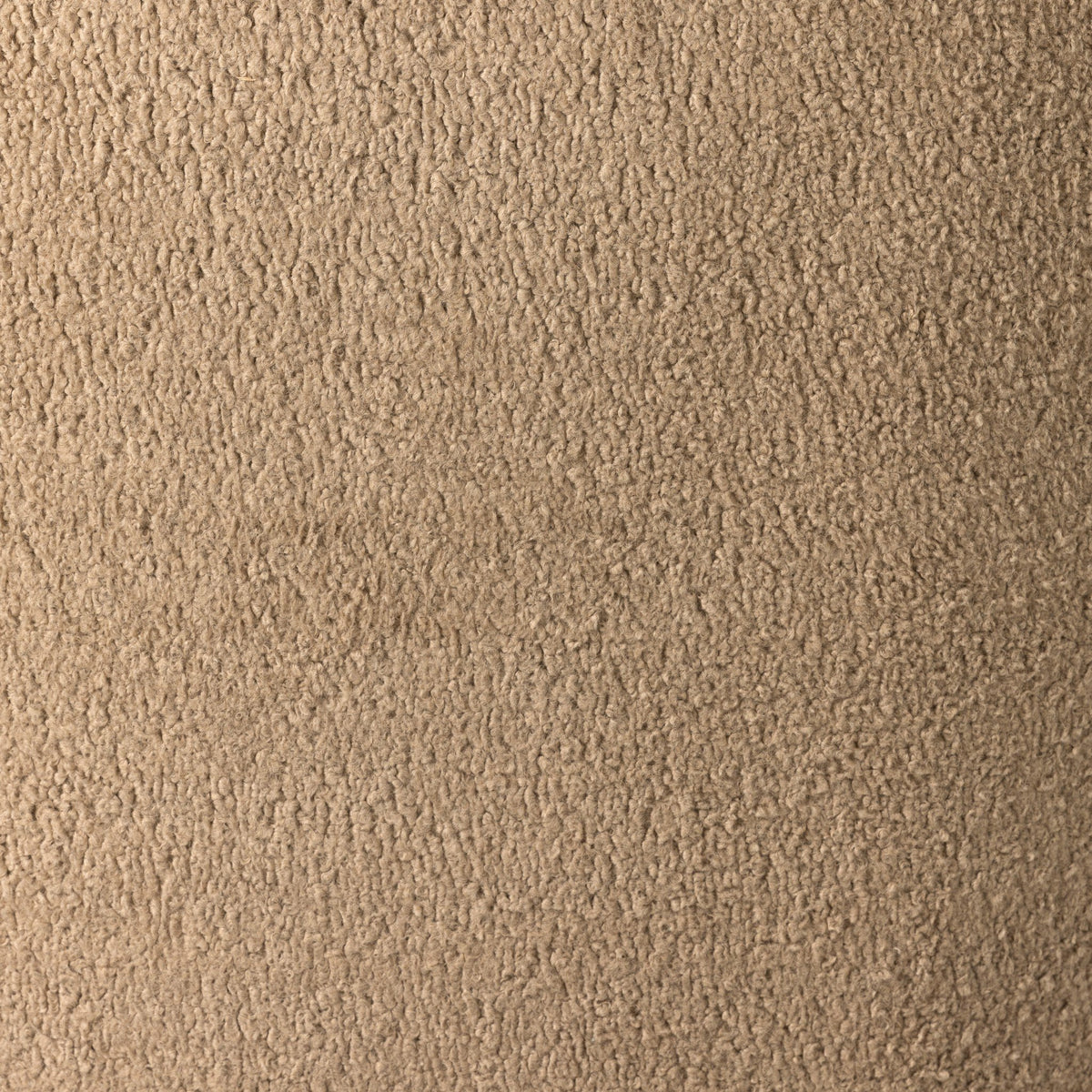 Close-up of soft sheepskin camel fabric used in Ojai Chair.