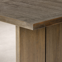 Sevilla Dining Table in worn oak showing natural wood grain and sturdy construction.