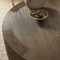 Hastings Coffee Table featuring warm natural flat oak with textured finish and subtle inlays.