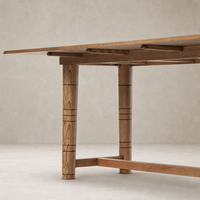 Aspen Top Console Table in toasted ash featuring tapered legs and a sleek design.