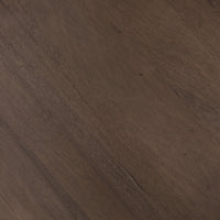 Ashford End Table featuring a smooth, rich dark wood finish texture.