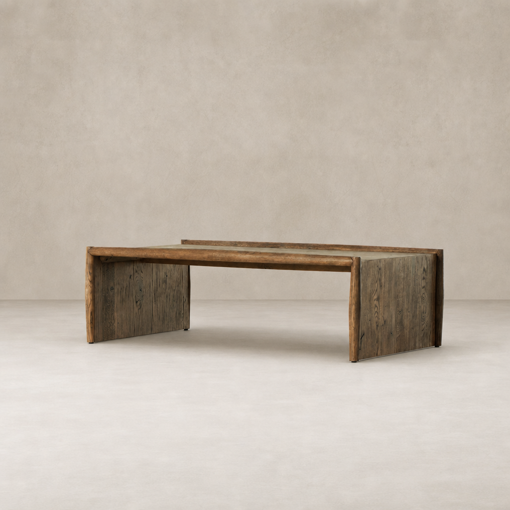 Weathered Oak Fairview Coffee Table with a sleek, modern design and sturdy construction.