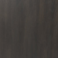 Close-up of the smoked black solid wood finish on Laurent Sideboard.