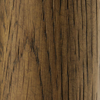 Close-up of the textured wood finish on the Mira Armless Dining Chair in Altair Mushroom.
