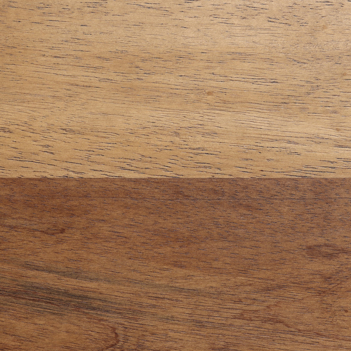 Caramel Rubberwood surface of the Koa Desk showcasing rich grain patterns and smooth finish.