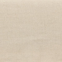Close-up of the textured fabric on the Linden Slipcover Bench in a neutral tone.