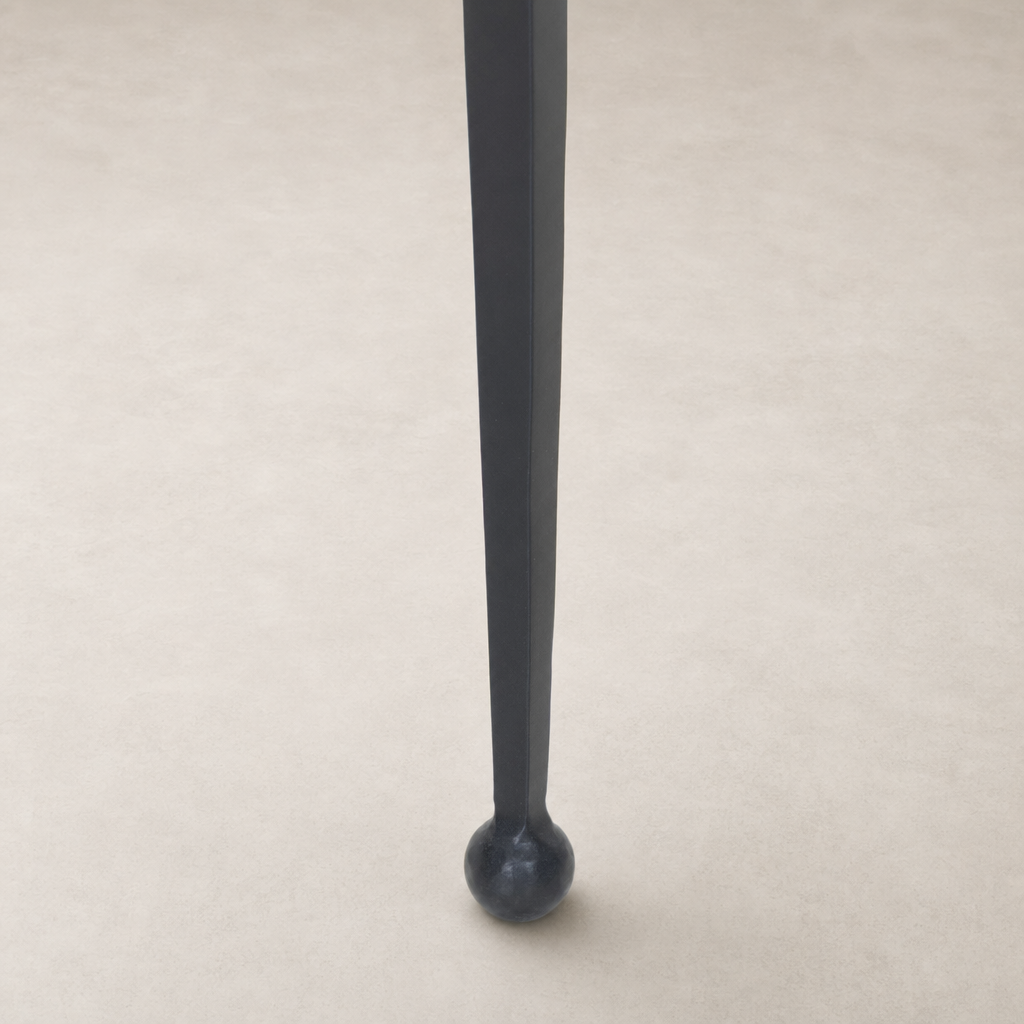 Brixton Nesting End Table Set featuring sleek, tapered legs with rounded feet.