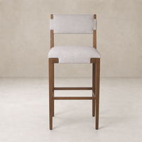 Bex Bar + Counter Stool in Antwerp Natural with a sleek, contemporary design and comfortable upholstery.