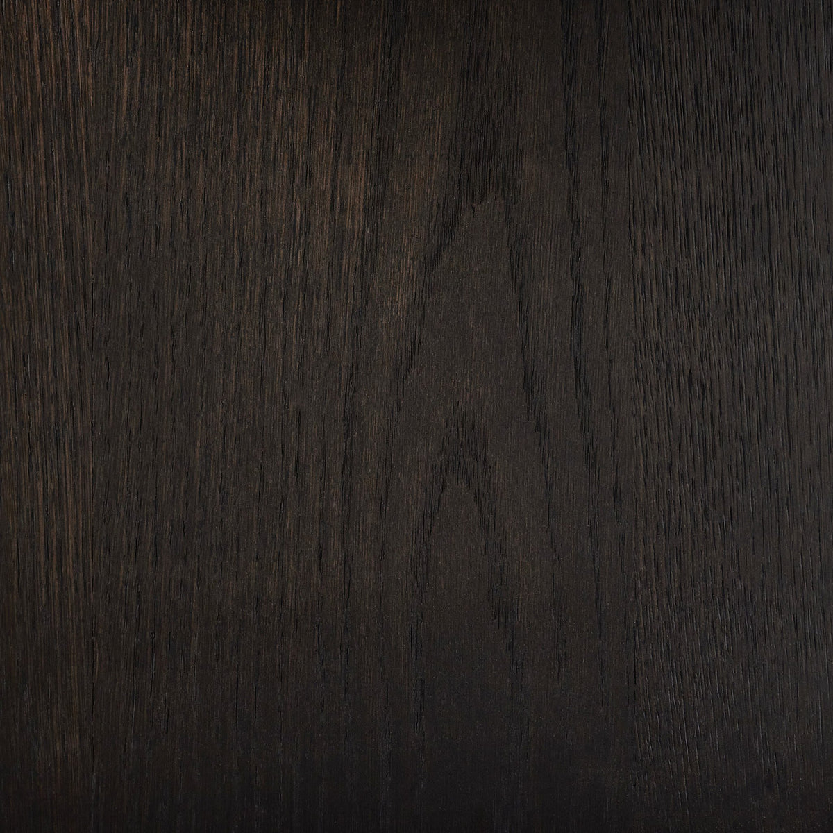 Espresso oak finish of the Lazuli Bookcase showcasing its rich wood texture.