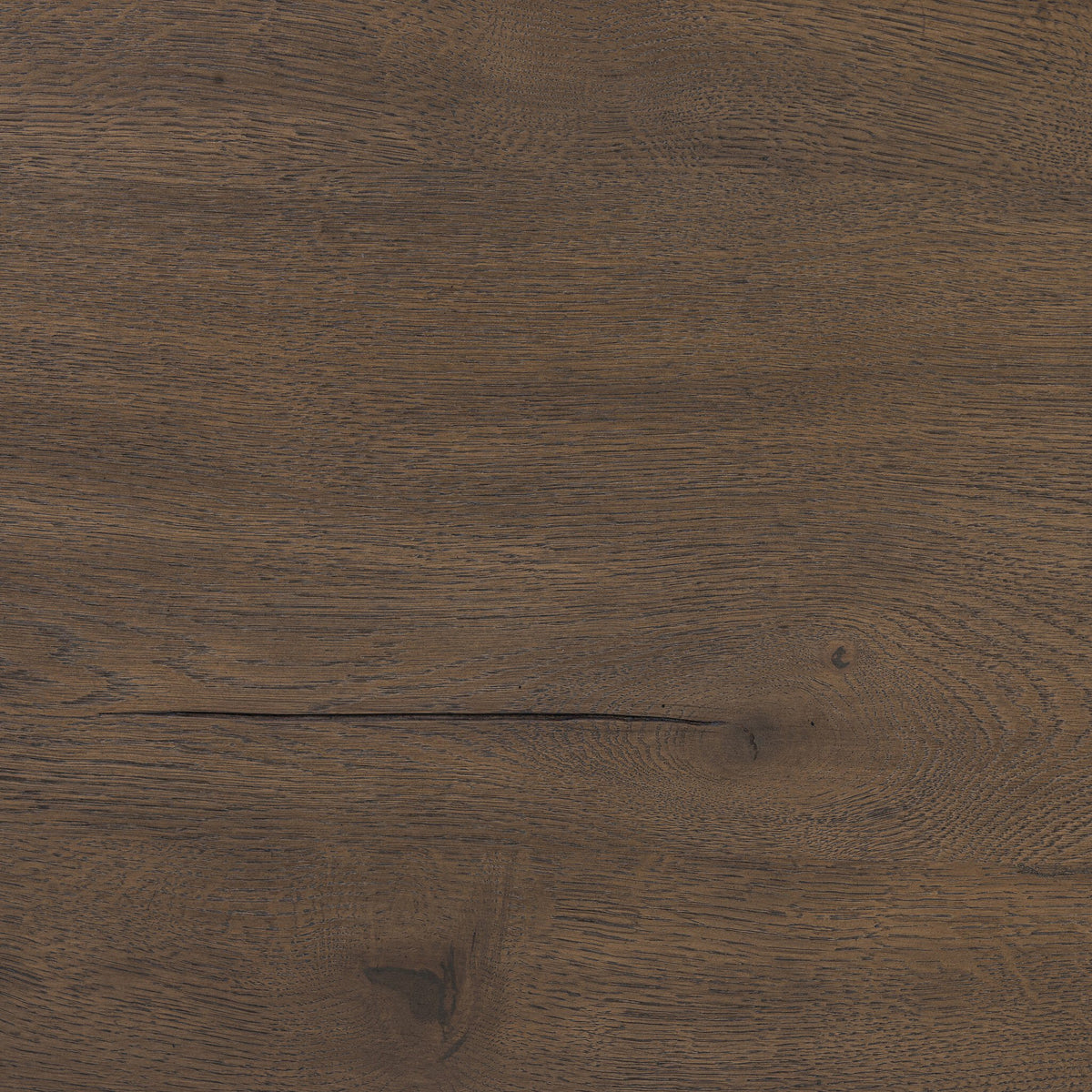 Textured surface of the Maeve Console Table in grey reclaimed French oak.