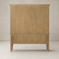Lagos Cabinet in Worn Oak featuring a minimalist design and natural wood finish.