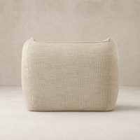 Allora Swivel Chair in Saxon Sand, featuring a soft, textured fabric finish.