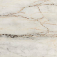Elegant marble finish of the Soren Nightstand, showcasing beautiful veining and texture.