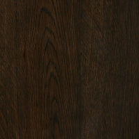 Detail of the rich, dark wood grain on the Zephyr Coffee Table surface.