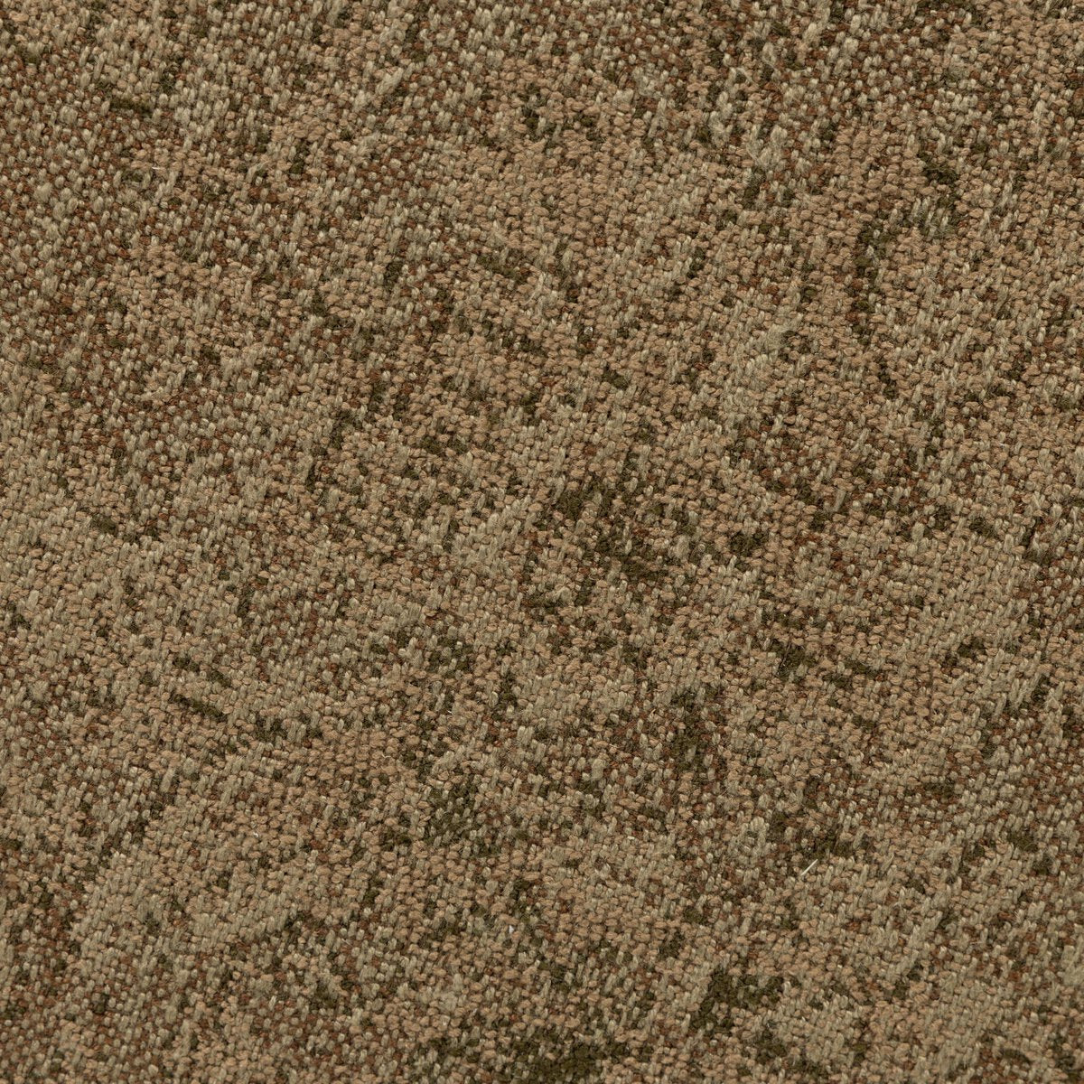 Close-up of Bilbury Ottoman fabric showcasing a textured, earthy pattern in warm tones.