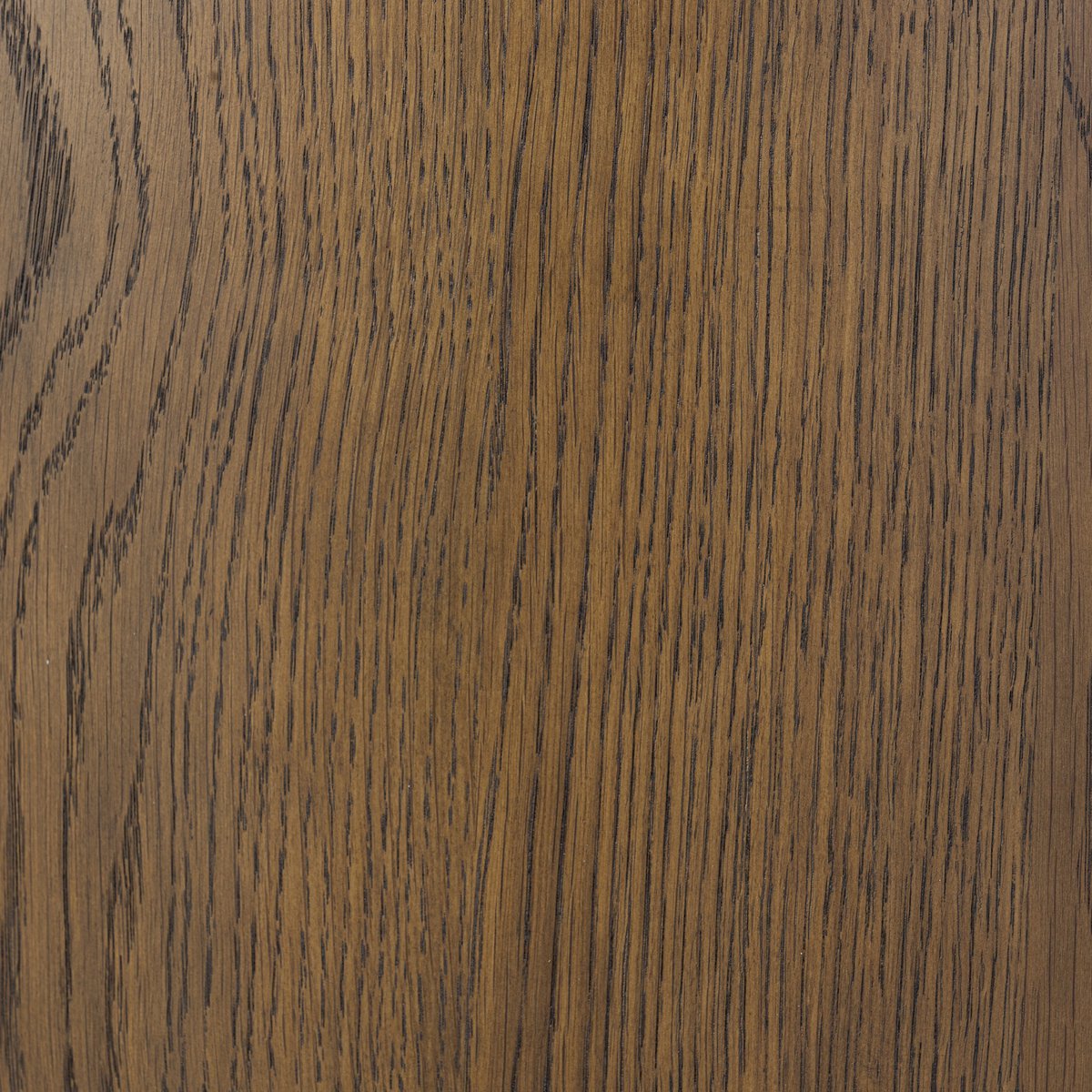 Close-up of the Cypress Bookcase showcasing its rich, textured wood grain and warm finish.