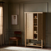 Aged Natural Oak Tokyo Cabinet with sleek design and ample storage space.