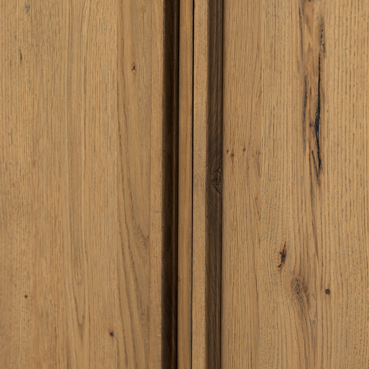 Aged Natural Oak Tokyo Cabinet close-up highlighting its textured wood finish.