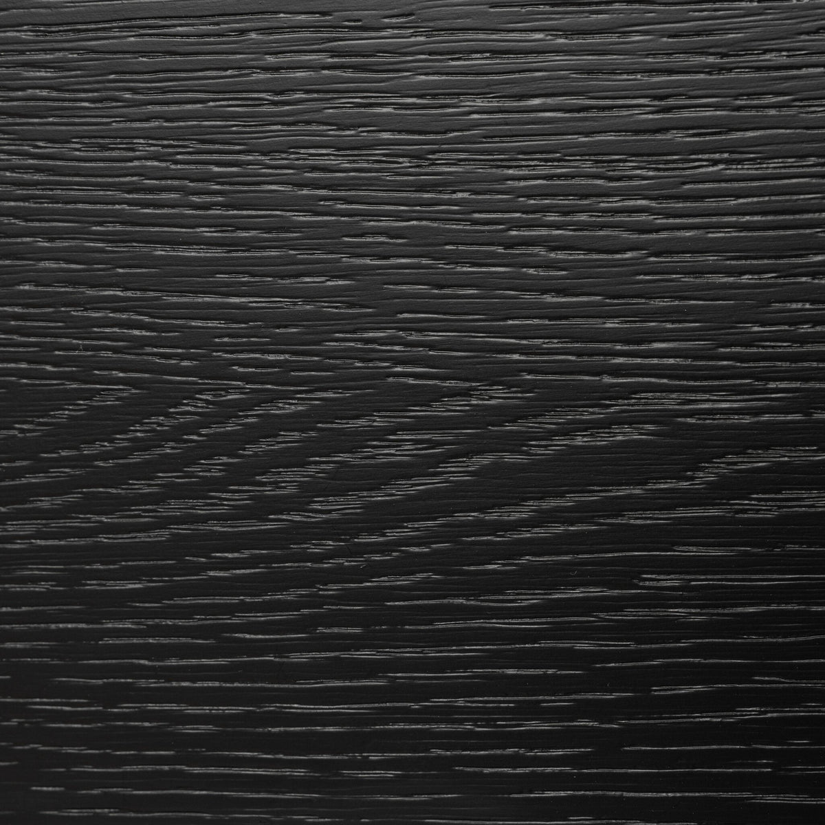 Cerused Black Oak texture of Beatrix Cabinet, showcasing rich wood grain details.