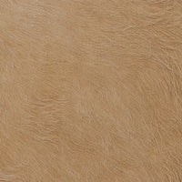 Close-up of the Vale Accent Bench showcasing its soft, textured tan upholstery for a cozy look.