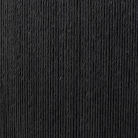 Close-up of Roselle End Table's textured black surface showing elegant vertical lines.