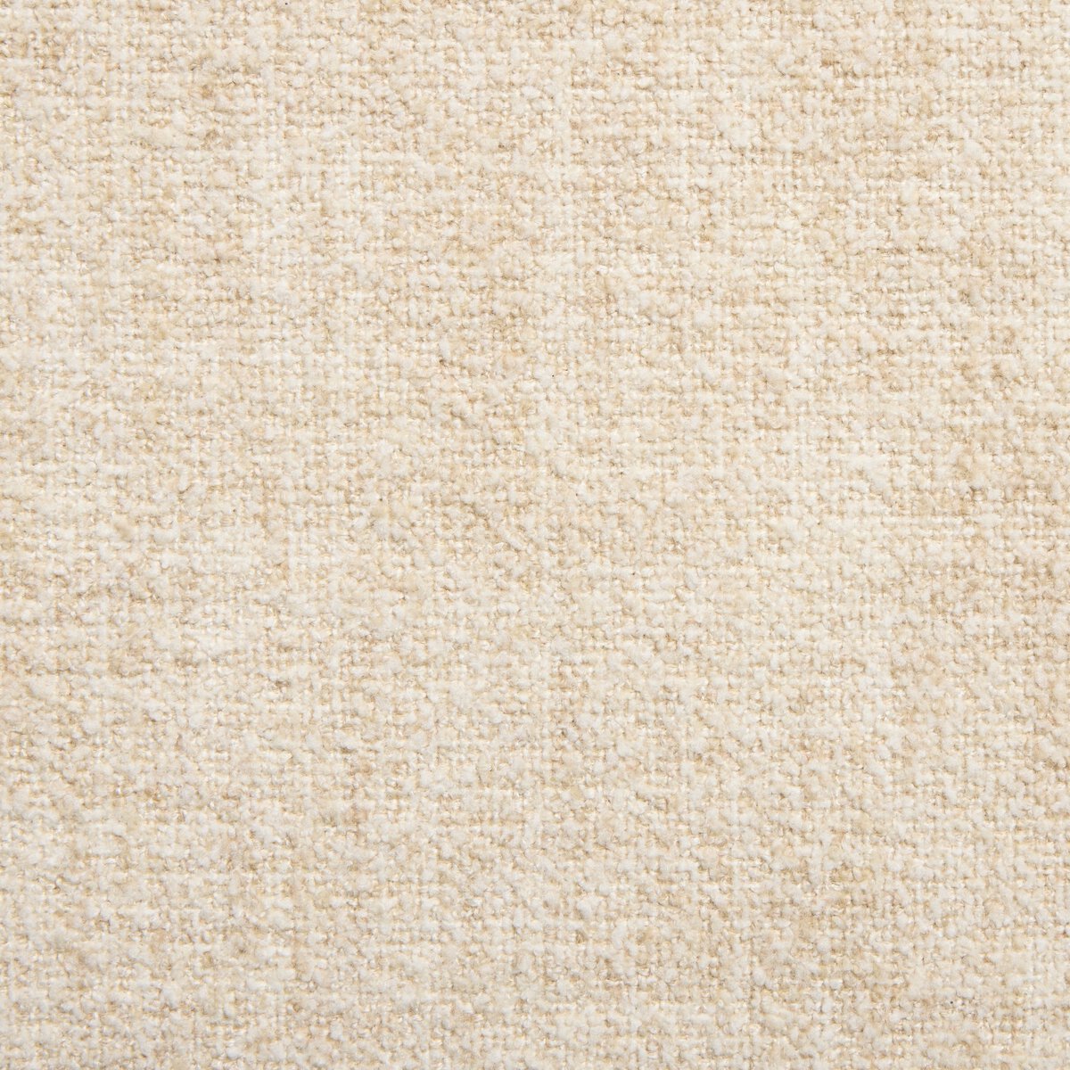 Detail of soft, textured fabric in a neutral tone used for the Rune Accent Bench upholstery.