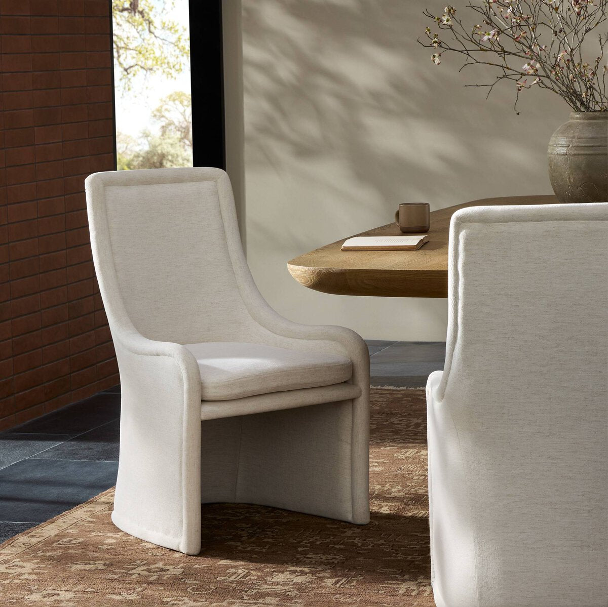 Selva Dining Chair in Crypton Nomad Snow