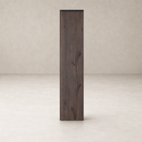 Sedona Bookcase in Tobacco Oak with a smooth, sleek finish and modern design.
