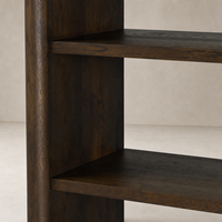 Sedona Bookcase in Tobacco Oak featuring rich color and smooth, sturdy shelves.
