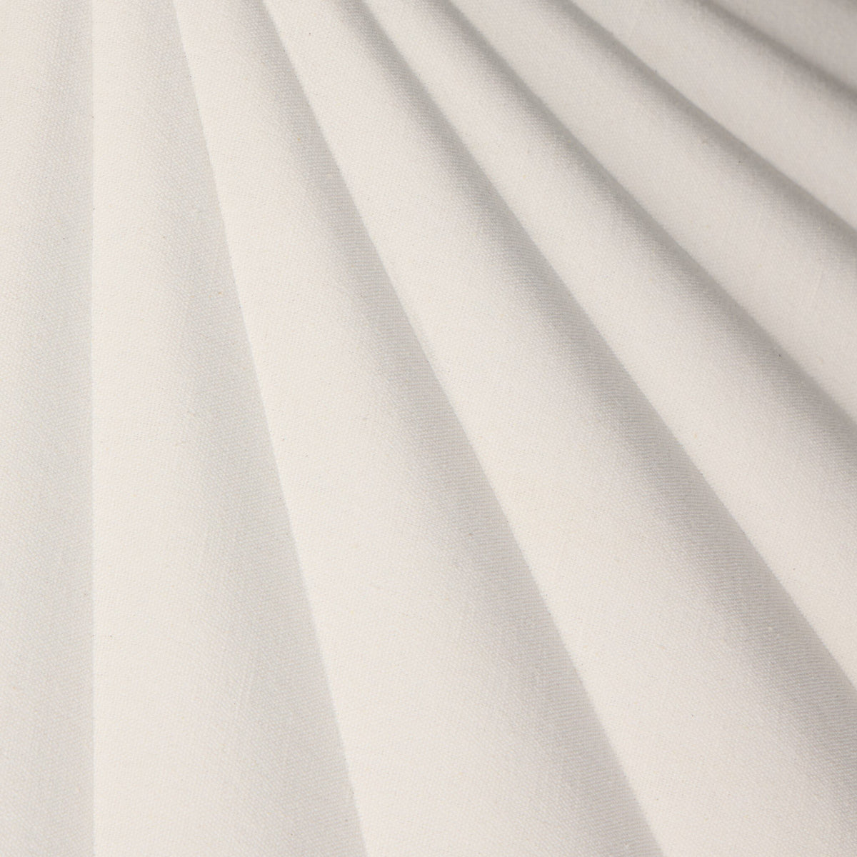 Cream canvas pendant with pleated texture and soft, streamlined aesthetic.