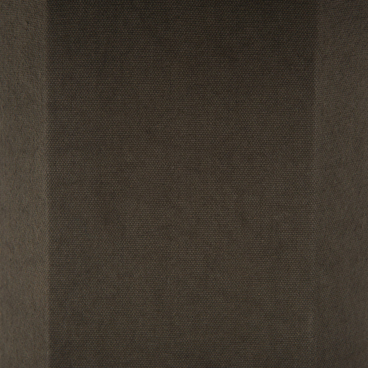 Forest green canvas table lamp showcasing a textured surface and sleek shape.