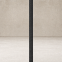 Cream canvas floor lamp with a sleek, contemporary design showcasing a minimalist aesthetic.