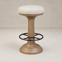 Counter stool in Antwerp Natural with a plush seat and sturdy base.