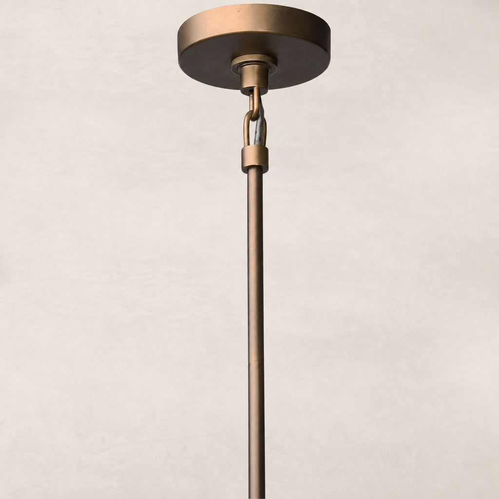 Oil Rubbed Bronze chandelier featuring a sleek, minimal design with a clean finish.