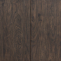 Dark brown acacia texture of the Paolo Sideboard, showcasing beautiful wood grain patterns.