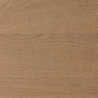 Sandy Oak finish showcasing the wood grain texture of a 6 drawer dresser.
