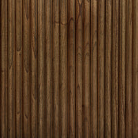 Detail of the Luna End Table showcasing its rich wood grain and sleek, modern design.