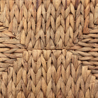 Colette End Table featuring a richly textured woven natural material finish.